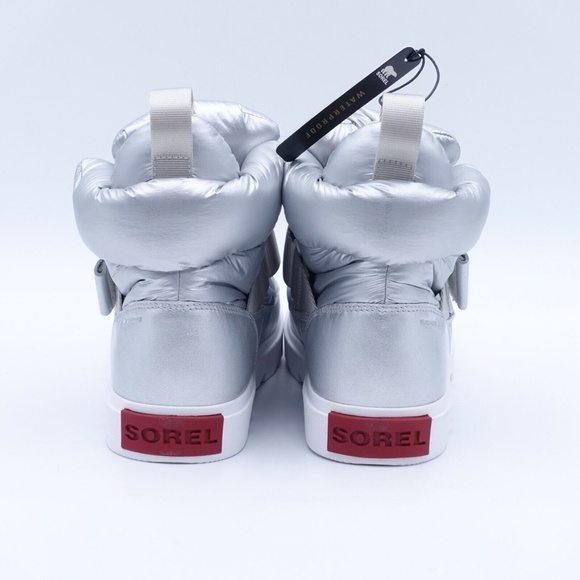 NEW Sorel Joan of Arctic Next Strap Puff Boots NL3749-034 Silver - Picture 4 of 7